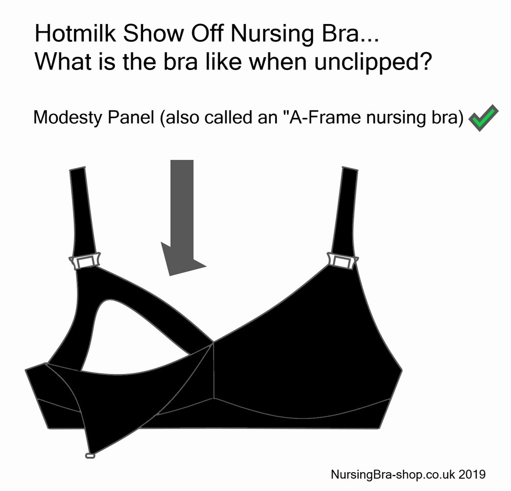 Hotmilk Show Off Wirefree Maternity Nursing Bra, Black