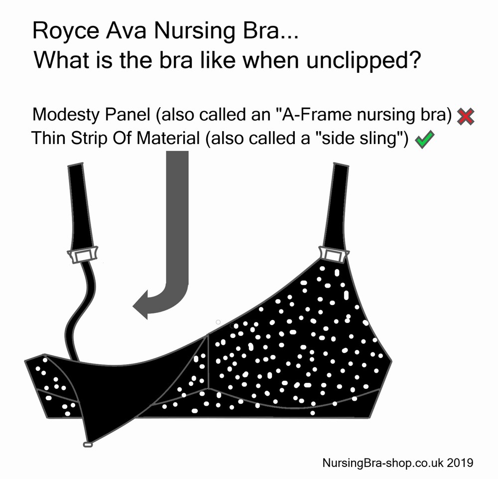 Royce Nursing Bra Ava - Black and Cream Spot ***SALES ITEM - LIMITED SIZES  REMAINING*** £21.59 - Royce Lingerie Nursing Bras Free UK Delivery