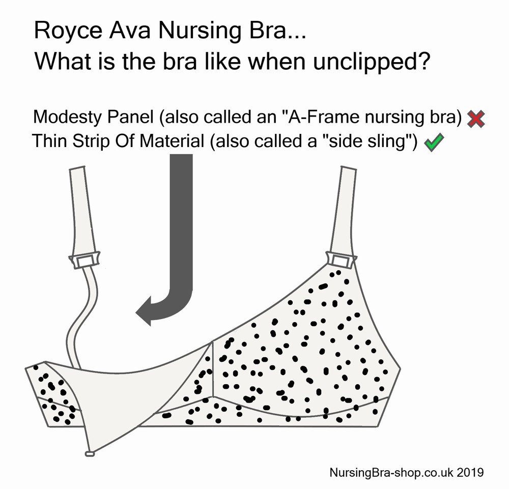 Royce Nursing Bra Ava - Cream & Black Spot ***SALES ITEM - LIMITED SIZES  REMAINING*** £21.59 - Royce Lingerie Nursing Bras Free UK Delivery