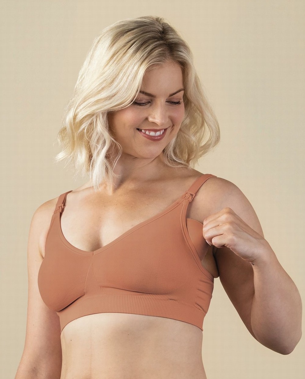 BRAVADO the body silk seamless nursing bra (cinnamon)