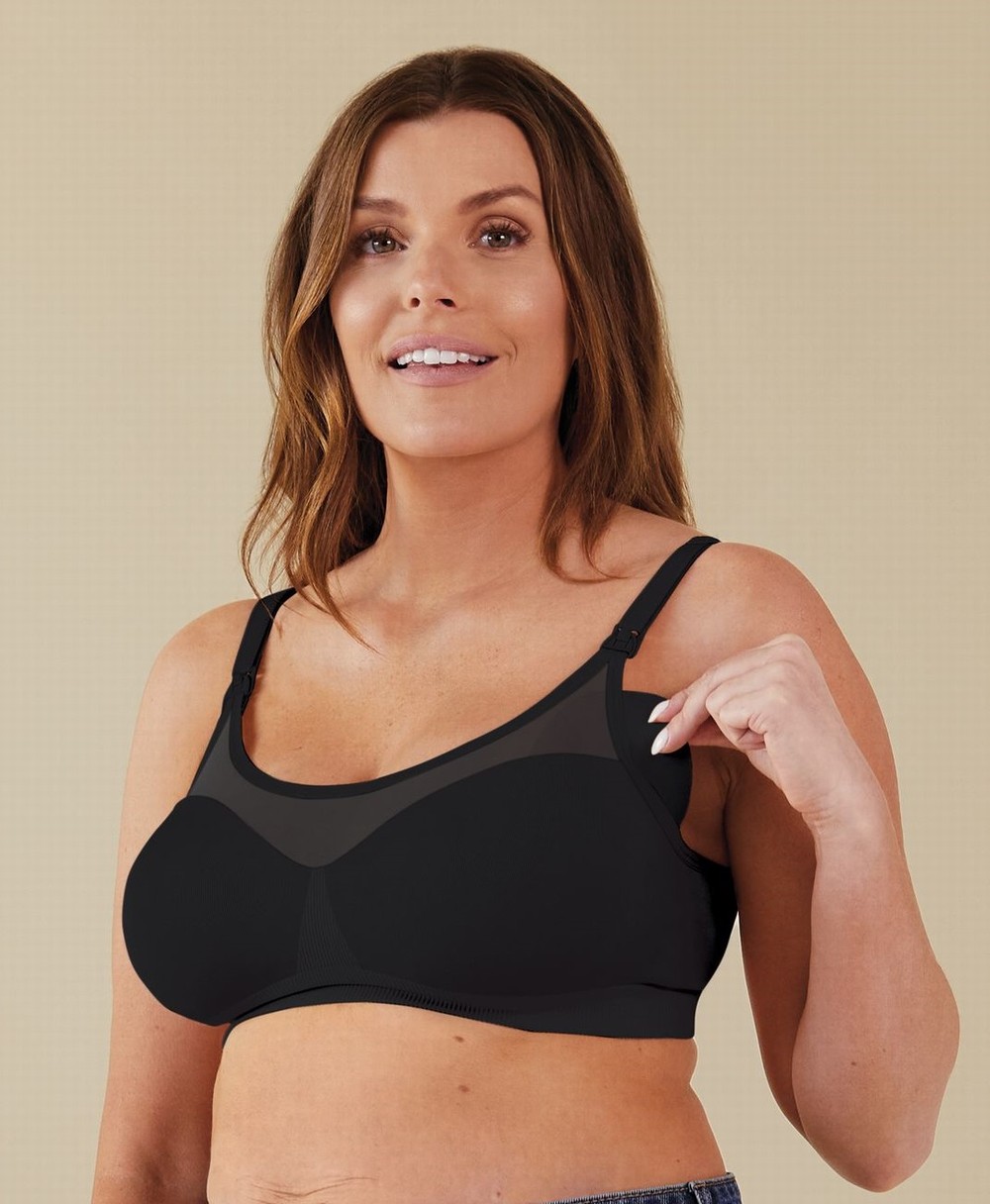 Bravado Body Silk Seamless Sheer Black Nursing Bra £36.00 - Bravado Nursing  Bras Free UK Delivery