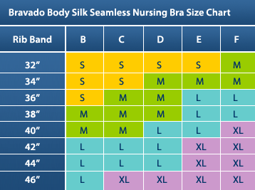 Bravado Bra Size Chart